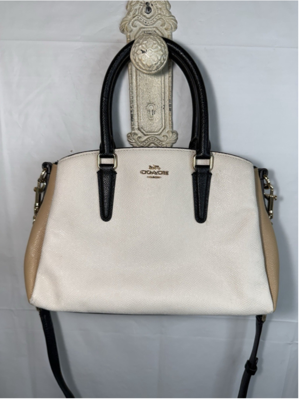 Coach mini SAGE CARRYALL IN COLORBLOCK F73712 Crossbody Hobo Bag - Picture 2 of 16